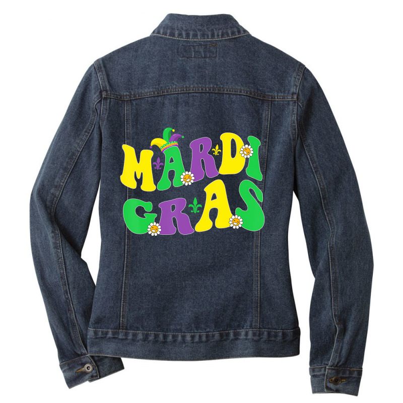 mardi gras denim jacket