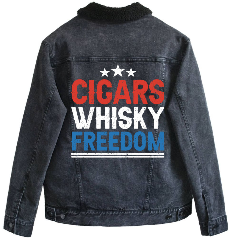 Cigar Smoking Cigars Trending Unisex Sherpa-Lined Denim Jacket by alheklupsm | Artistshot