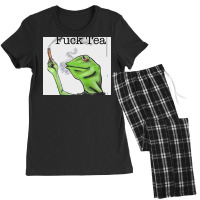 Fuck Tea Frog Women's Pajamas Set | Artistshot