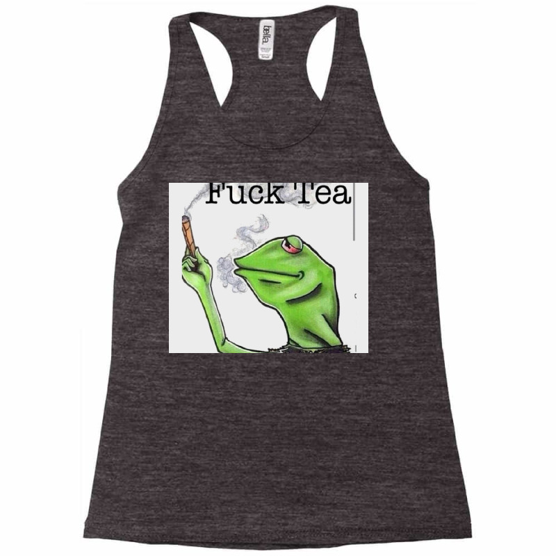 Fuck Tea Frog Racerback Tank by Nadeau | Artistshot