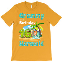 Cute Mermaid Grammy Of The 16th Birthday Retro T-shirt | Artistshot