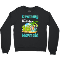 Cute Mermaid Grammy Of The 16th Birthday Retro Crewneck Sweatshirt | Artistshot