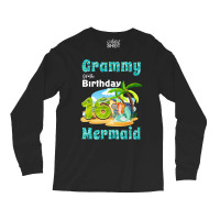 Cute Mermaid Grammy Of The 16th Birthday Retro Long Sleeve Shirts | Artistshot