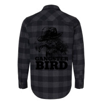 Gangster Bird With Hat And Cigar Aesthetic Flannel Shirt | Artistshot