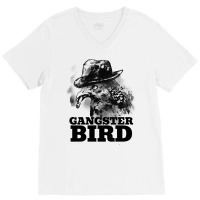 Gangster Bird With Hat And Cigar Aesthetic V-neck Tee | Artistshot