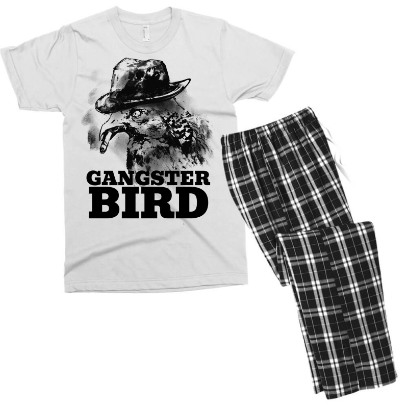 Gangster Bird With Hat And Cigar Aesthetic Men's T-shirt Pajama Set by alheklupsm | Artistshot