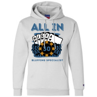 All In 30 30th Poker Casino 30 Years Old Poker Gam Champion Hoodie | Artistshot