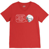 Mark Twain On Smoking 70s V-neck Tee | Artistshot