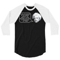 Mark Twain On Smoking 70s 3/4 Sleeve Shirt | Artistshot