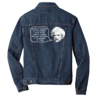 Mark Twain On Smoking 70s Men Denim Jacket | Artistshot