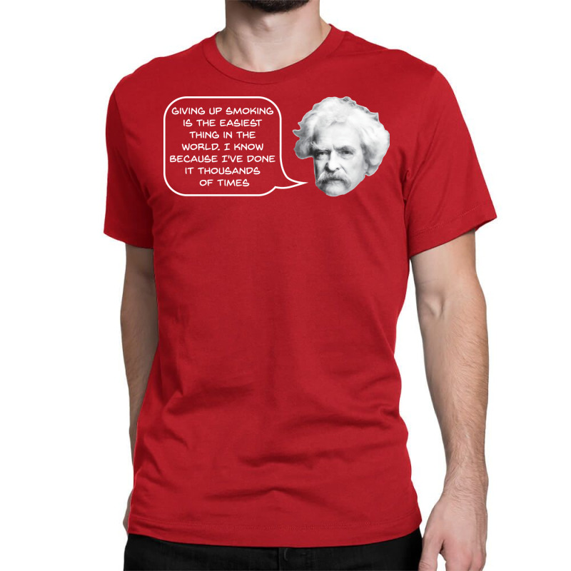 Mark Twain On Smoking 70s Classic T-shirt by alheklupsm | Artistshot