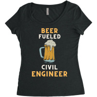 Beer Fueled Civil Engineer Cute Women's Triblend Scoop T-shirt | Artistshot