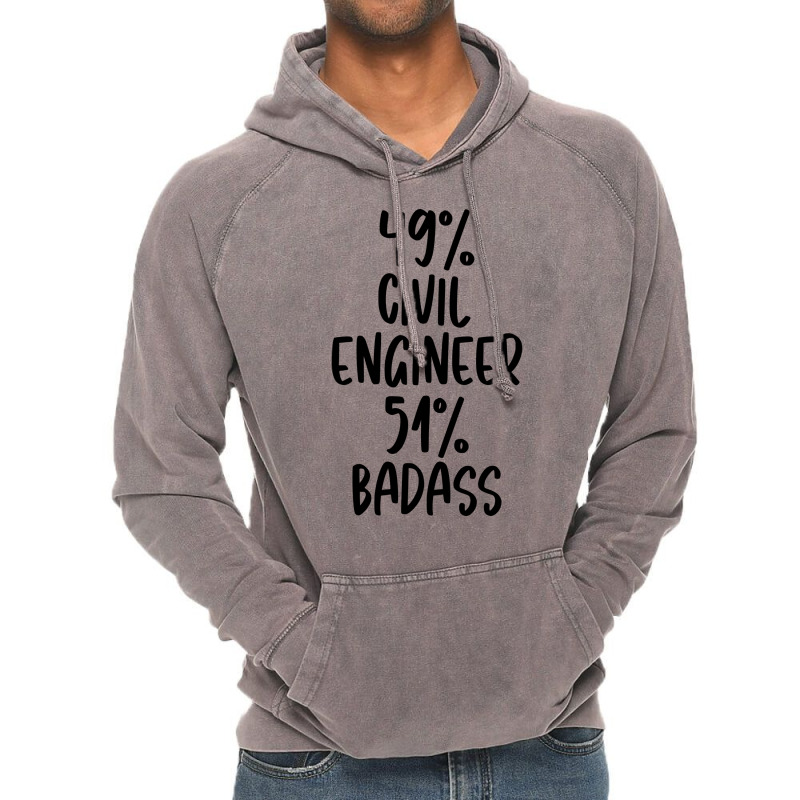 Civil Engineer 51 Badass Design Vintage Hoodie | Artistshot