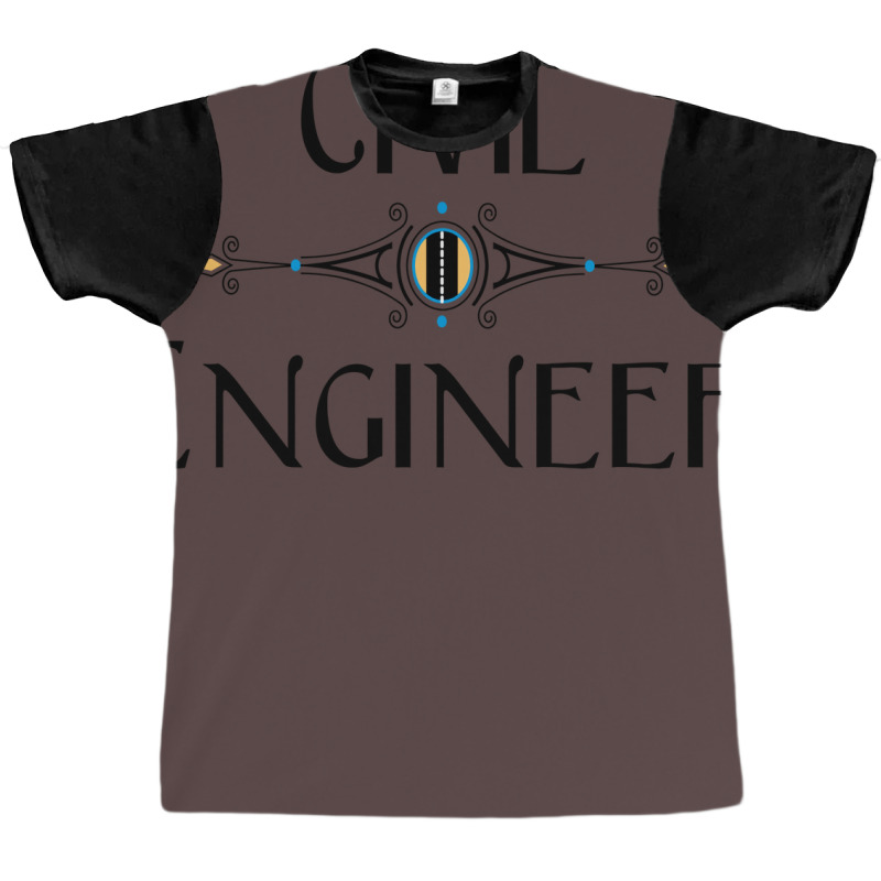 Civil Engineer Decorative Line Nature Graphic T-shirt | Artistshot