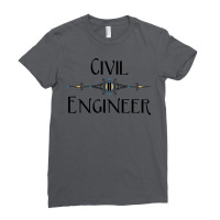 Civil Engineer Decorative Line Nature Ladies Fitted T-shirt | Artistshot