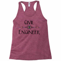 Civil Engineer Decorative Line Nature Racerback Tank | Artistshot