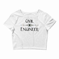 Civil Engineer Decorative Line Nature Crop Top | Artistshot