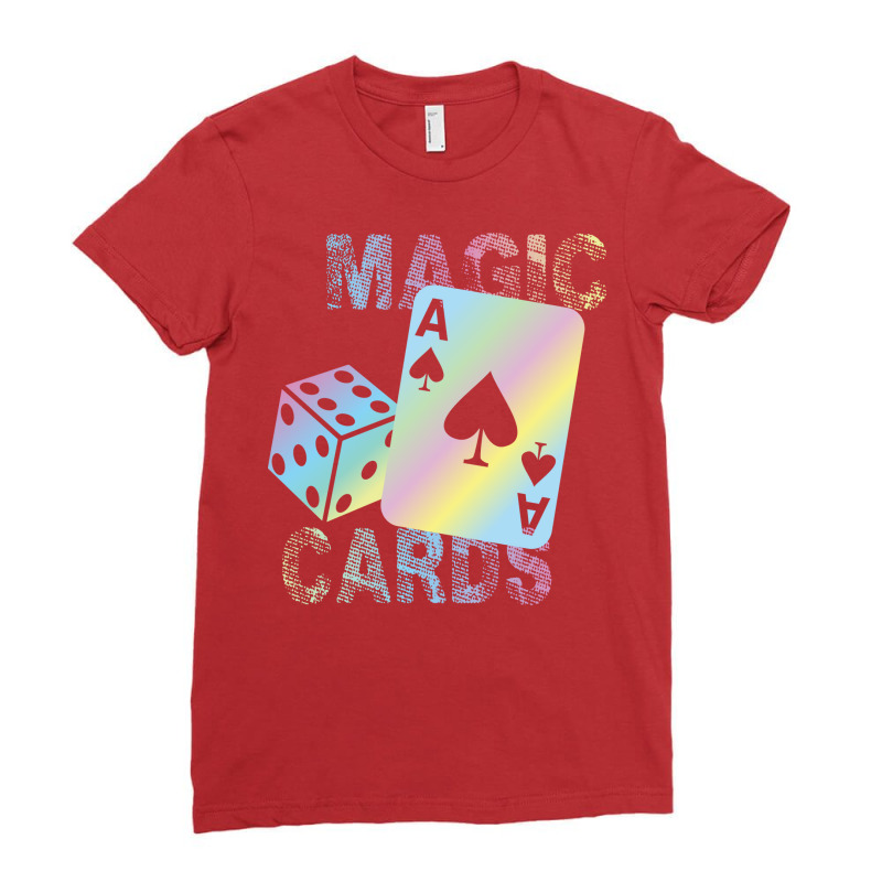 Games Cards Stars Ladies Fitted T-Shirt by zubecsincyn | Artistshot