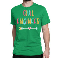 Civil Engineer Fun Casual Boho Design Classic T-shirt | Artistshot