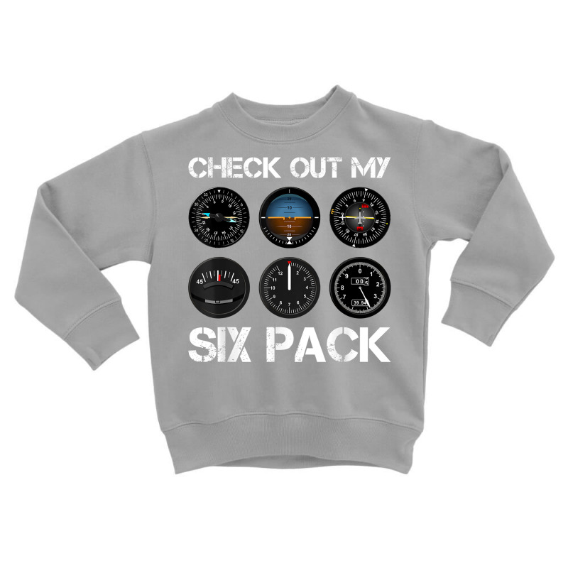 Funny Pilot T Shirt Airplane Six Pack Flight Instr Toddler Sweatshirt by charleyker | Artistshot