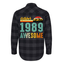 October 1989 Birthday Gift  Vintage October 1989 A Flannel Shirt | Artistshot