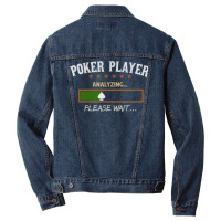 Poker Player Analyzing Music Men Denim Jacket | Artistshot