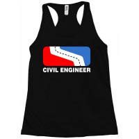 Civil Engineer League White Text Nature Racerback Tank | Artistshot