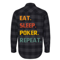 Eat Sleep Poker Repeat Love Flannel Shirt | Artistshot