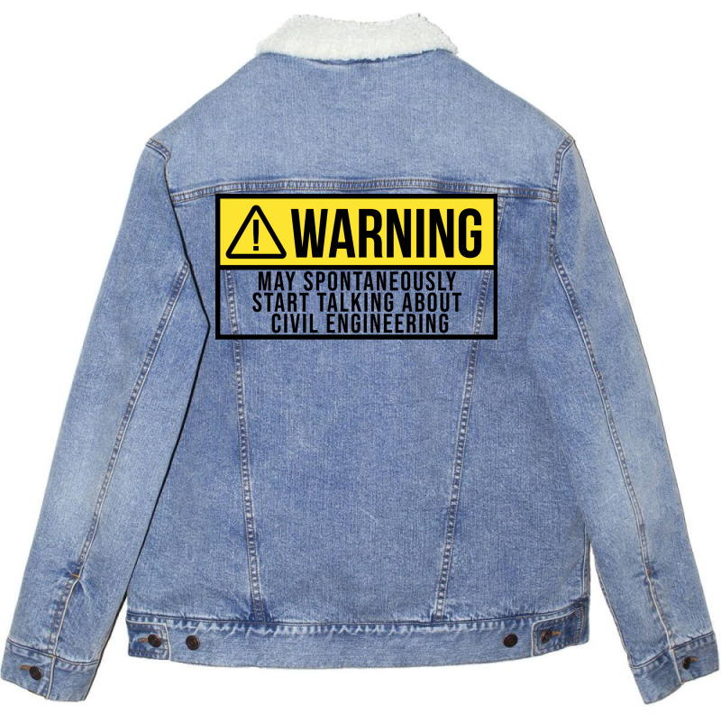 Civil Engineering Aesthetic Unisex Sherpa-lined Denim Jacket | Artistshot