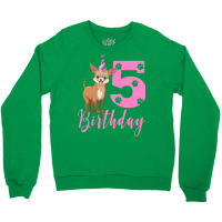 5th Birthday Chihuahua Cool Crewneck Sweatshirt | Artistshot