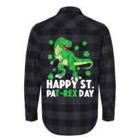 Happy St Pat Rex Dinosaur Saint Patrick's Day For Flannel Shirt | Artistshot