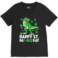 Happy St Pat Rex Dinosaur Saint Patrick's Day For V-neck Tee | Artistshot