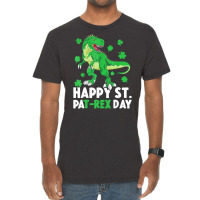 Happy St Pat Rex Dinosaur Saint Patrick's Day For Vintage T-shirt | Artistshot