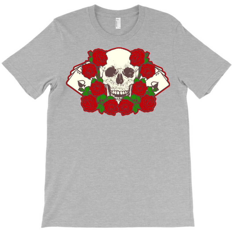 Poker Gambler Casino Skull Poker Texas Holdem Cool T-shirt | Artistshot