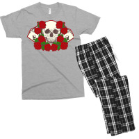 Poker Gambler Casino Skull Poker Texas Holdem Cool Men's T-shirt Pajama Set | Artistshot