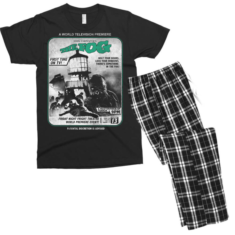 The Fog Horror  Retro Men's T-shirt Pajama Set | Artistshot