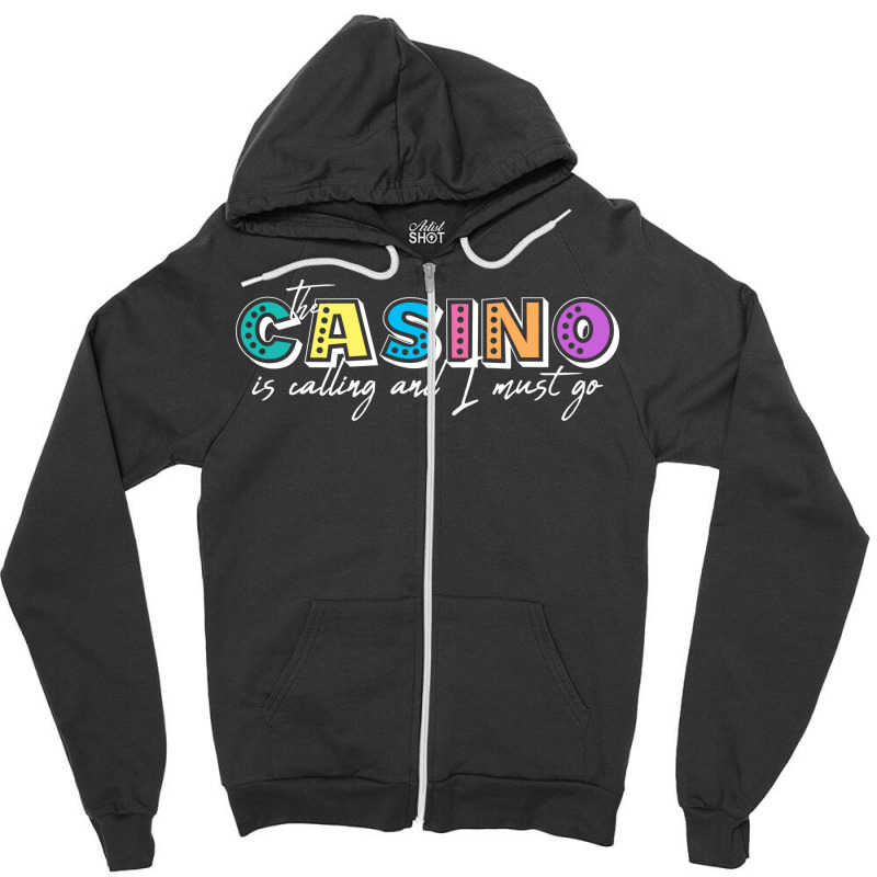 Funny Gambling Casino Summer Zipper Hoodie | Artistshot