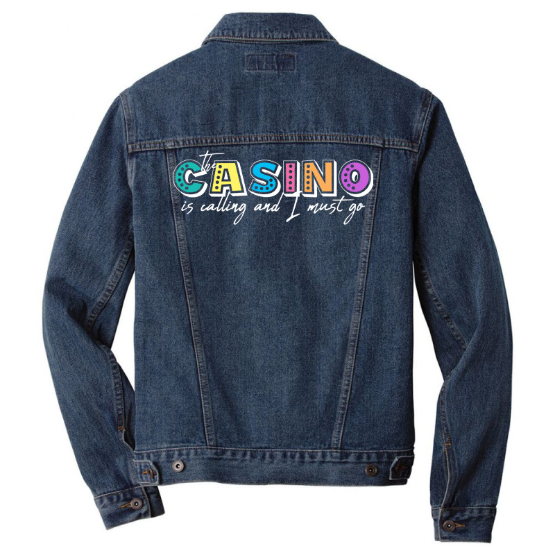 Funny Gambling Casino Summer Men Denim Jacket | Artistshot