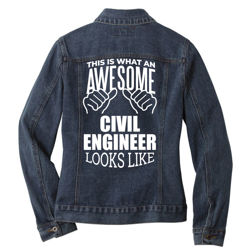 Civil Engineering Summer Ladies Denim Jacket by ionceawiradia | Artistshot