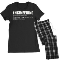 Engineering Turning Raw Materials Into Awesome 80s Women's Pajamas Set | Artistshot