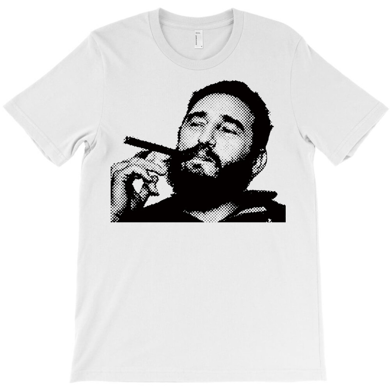 Young Fidel Castro Smoking Cigar Retro T-Shirt by alheklupsm | Artistshot