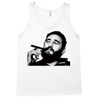 Young Fidel Castro Smoking Cigar Retro Tank Top | Artistshot