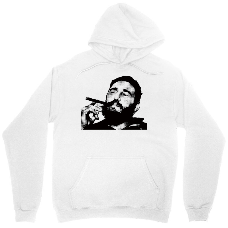 Young Fidel Castro Smoking Cigar Retro Unisex Hoodie by alheklupsm | Artistshot