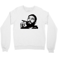 Young Fidel Castro Smoking Cigar Retro Crewneck Sweatshirt | Artistshot