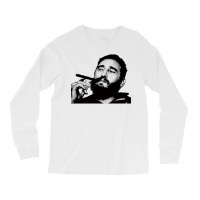 Young Fidel Castro Smoking Cigar Retro Long Sleeve Shirts | Artistshot