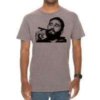 Young Fidel Castro Smoking Cigar Retro Vintage T-shirt | Artistshot