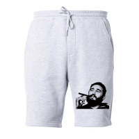 Young Fidel Castro Smoking Cigar Retro Fleece Short | Artistshot