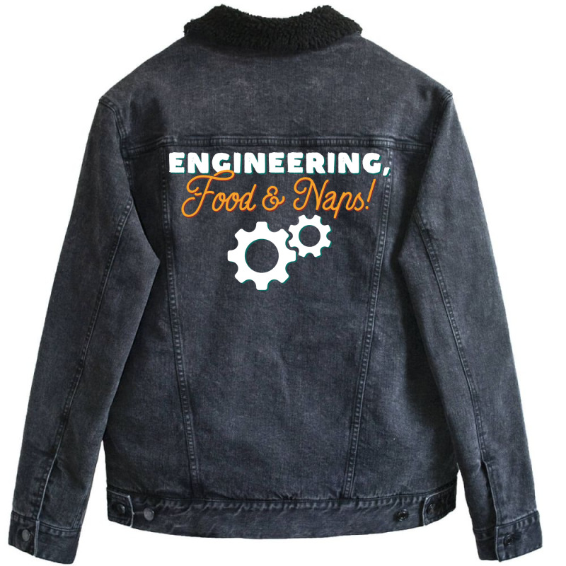 Engineering Funny Quote Hippie Unisex Sherpa-Lined Denim Jacket by roscijjou4 | Artistshot