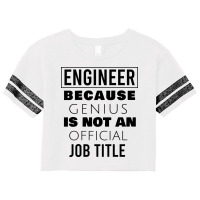 Engineer Because Genius Is Not An  Job Title Cute Scorecard Crop Tee | Artistshot