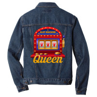 Slot Machine Queen Travel Men Denim Jacket | Artistshot